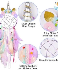 Bigsmall_hmk All Of It Big Unicorn Horn LED Dream Catcher