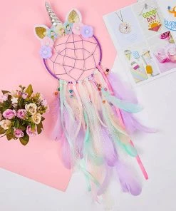 Bigsmall_hmk All Of It Big Unicorn Horn LED Dream Catcher
