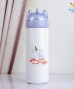 Artnery Unicorn Water Bottle With Glitter Lid