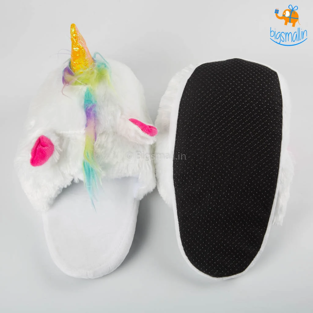 Bigsmall_hmk Cosy Unicorn Plush Slippers All Of It