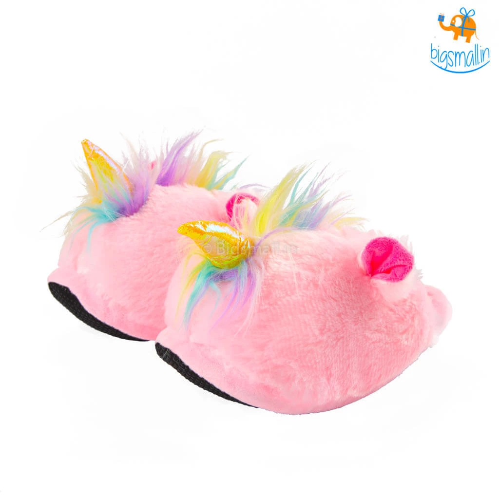 Bigsmall_hmk Cosy Unicorn Plush Slippers All Of It