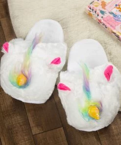 Bigsmall_hmk Cosy Unicorn Plush Slippers All Of It