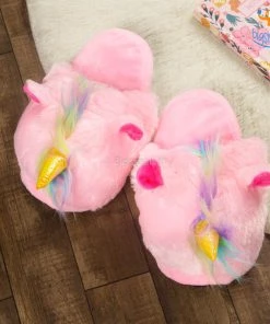 Bigsmall_hmk Cosy Unicorn Plush Slippers All Of It