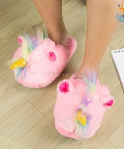 Bigsmall_hmk Cosy Unicorn Plush Slippers All Of It