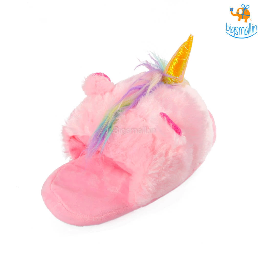 Bigsmall_hmk Cosy Unicorn Plush Slippers All Of It