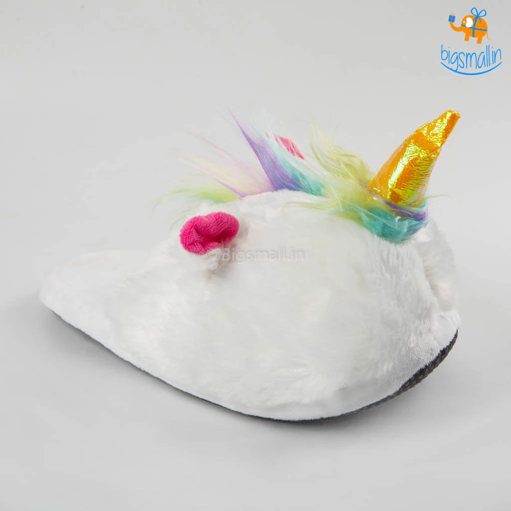 Bigsmall_hmk Cosy Unicorn Plush Slippers All Of It