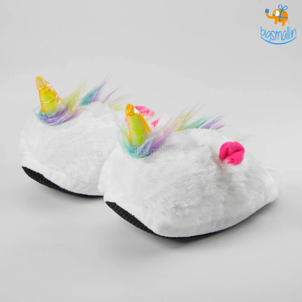 Bigsmall_hmk Cosy Unicorn Plush Slippers All Of It