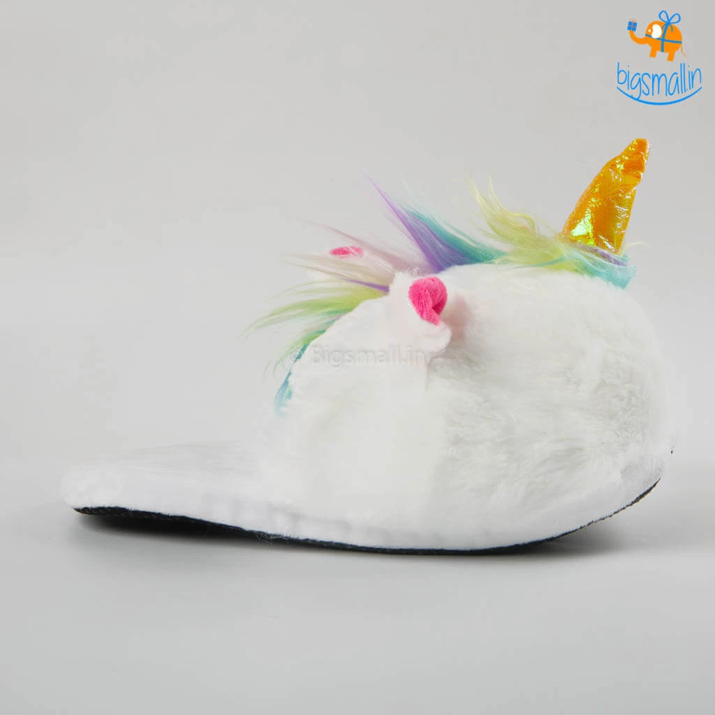 Bigsmall_hmk Cosy Unicorn Plush Slippers All Of It