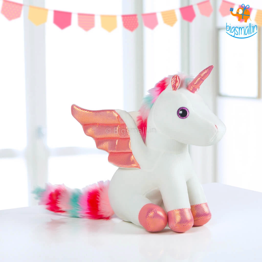 Bigsmall_hmk Unicorn With Wings Plush Toy