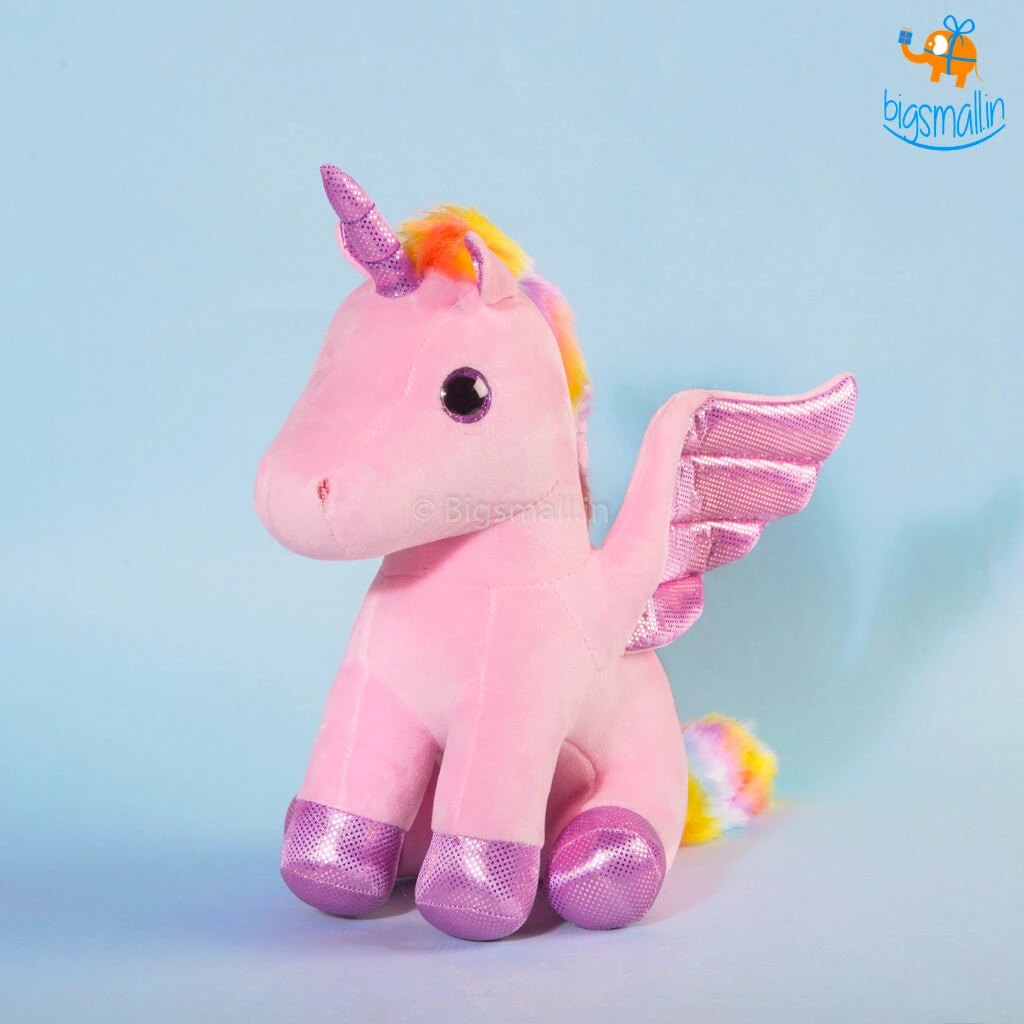 Bigsmall_hmk Unicorn With Wings Plush Toy