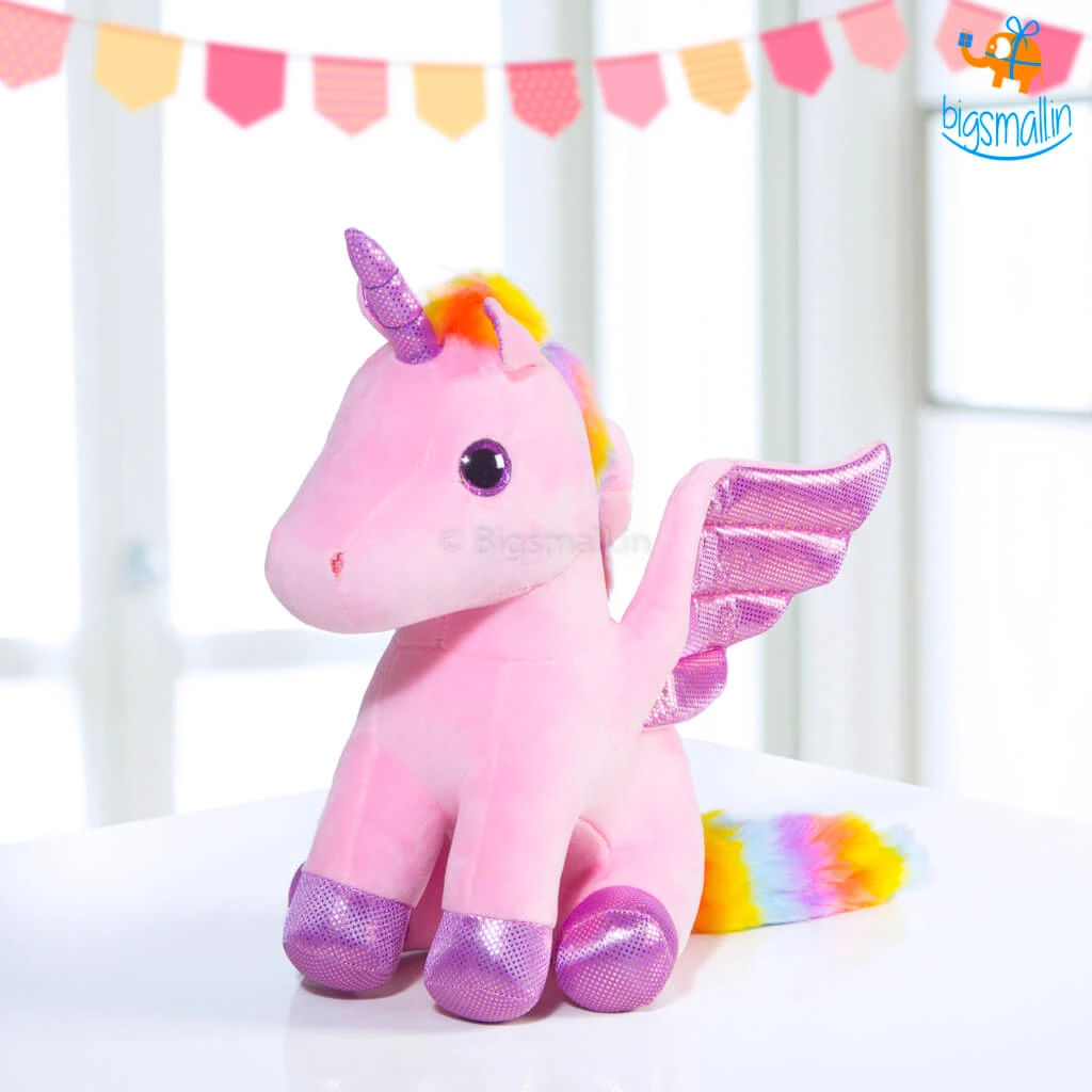 Bigsmall_hmk Unicorn With Wings Plush Toy