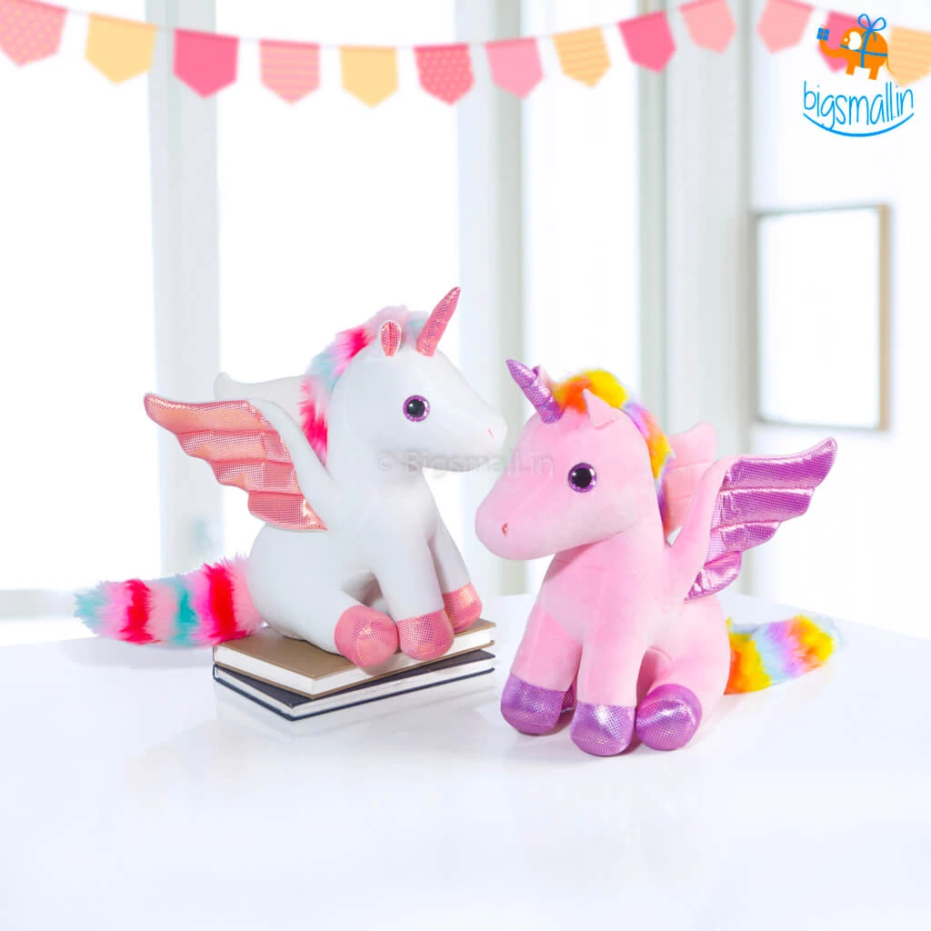 Bigsmall_hmk Unicorn With Wings Plush Toy