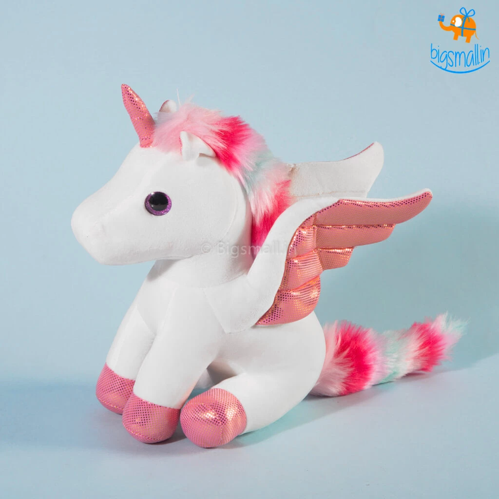 Bigsmall_hmk Unicorn With Wings Plush Toy