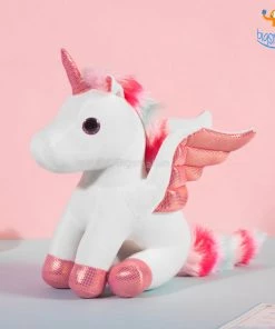Bigsmall_hmk Unicorn With Wings Plush Toy