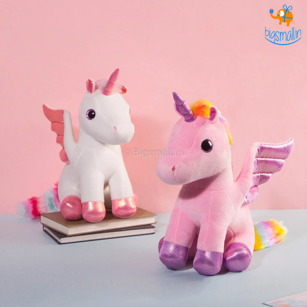 Bigsmall_hmk Unicorn With Wings Plush Toy