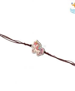 Bigsmall_cc All Of It Unicorn Wooden Rakhi