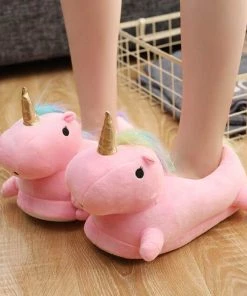 VinnyC Unicorn Plush Slippers