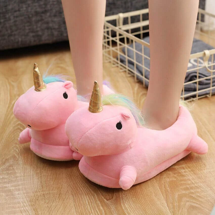 VinnyC Unicorn Plush Slippers