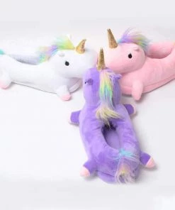 VinnyC Unicorn Plush Slippers