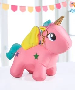 Bigsmall_hmk Unicorn Plush Toy With Clasp Holder All Of It