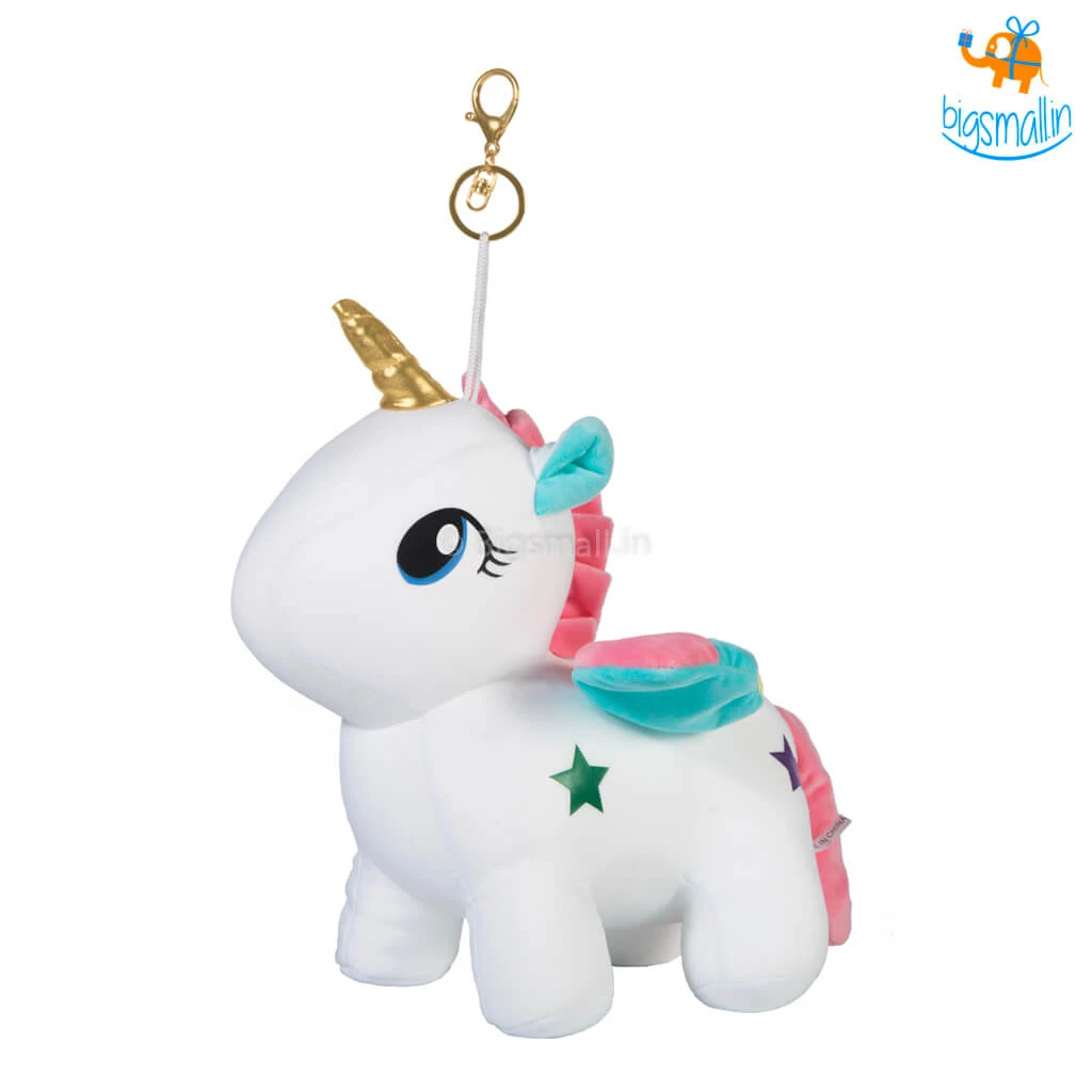 Bigsmall_hmk Unicorn Plush Toy With Clasp Holder All Of It