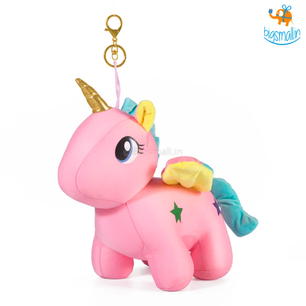 Bigsmall_hmk Unicorn Plush Toy With Clasp Holder All Of It