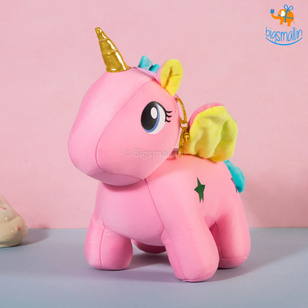 Bigsmall_hmk Unicorn Plush Toy With Clasp Holder All Of It