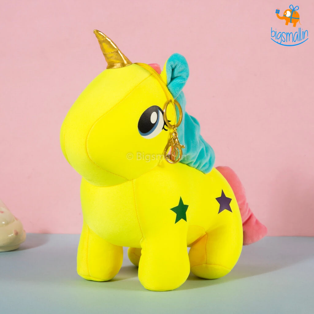 Bigsmall_hmk Unicorn Plush Toy With Clasp Holder All Of It