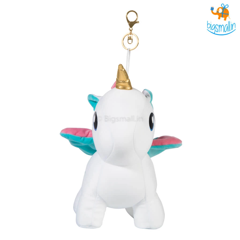 Bigsmall_hmk Unicorn Plush Toy With Clasp Holder All Of It