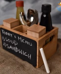 Unisoul Cutlery Organizer With Menu Board All Of It