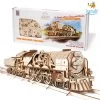 Ugears V-Express Steam Train With Tender Model All Of It