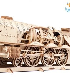 Ugears V-Express Steam Train With Tender Model All Of It