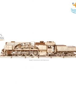 Ugears V-Express Steam Train With Tender Model All Of It
