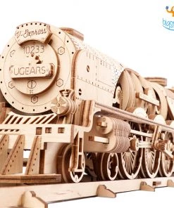 Ugears V-Express Steam Train With Tender Model All Of It