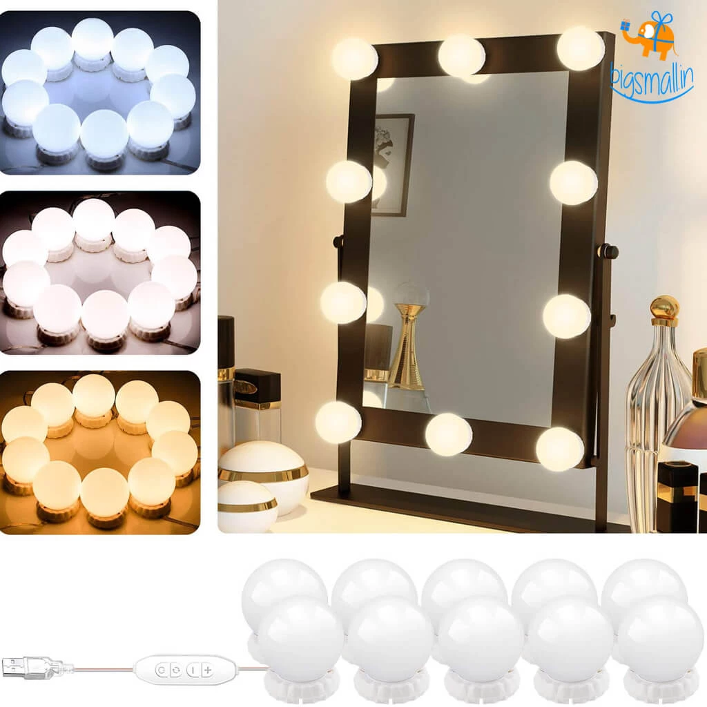 Bigsmall_hmk Vanity Mirror LED Bulb Shaped Lights