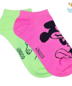 Balenzia All Of It Vibrant Mickey Ankle Socks - Pack Of 2