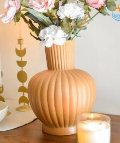 Hollyhock All Of It Victorian Ceramic Vase