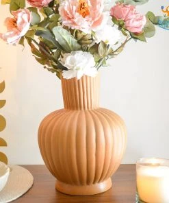 Hollyhock All Of It Victorian Ceramic Vase