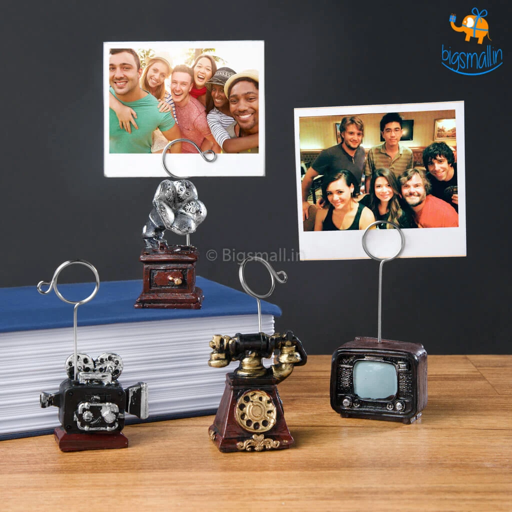 Bigsmall_hmk Vintage Photo Holders - Set Of 5 Father's Day