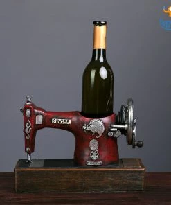 VinnyC Retro Sewing Machine Wine Bottle Holder
