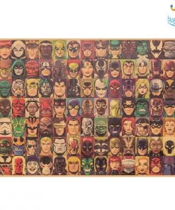 AmyLi Best Sellers Vintage Superheroes Poster