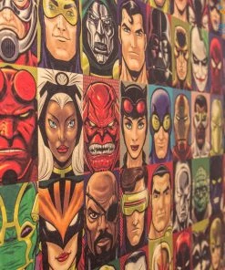 AmyLi Best Sellers Vintage Superheroes Poster