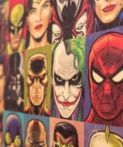 AmyLi Best Sellers Vintage Superheroes Poster