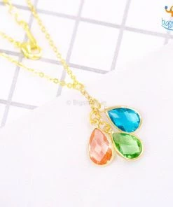 AmyLi All Of It Water Drops Necklace