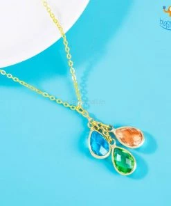 AmyLi All Of It Water Drops Necklace