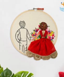 Hoop-Broideries Handmade Wedding Embroidery Hoop Art
