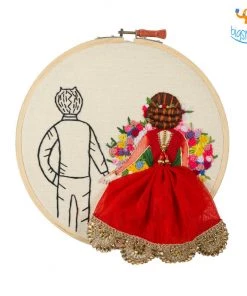 Hoop-Broideries Handmade Wedding Embroidery Hoop Art