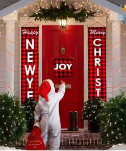 Coral Tree All Of It Christmas Banner - Set Of 3