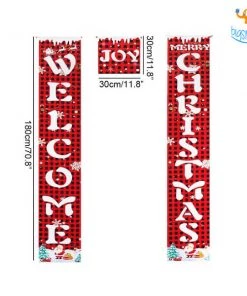 Coral Tree All Of It Christmas Banner - Set Of 3