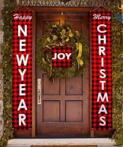 Coral Tree All Of It Christmas Banner - Set Of 3